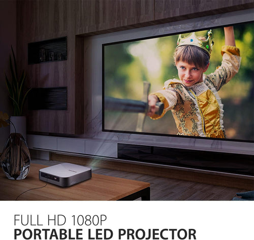 ViewSonic M2E Tragbarer LED Beamer Full-HD 1000 Lumen Weiß-Silber