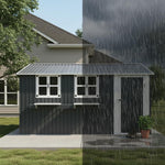 Muskel Gartenhaus 10,21 m² Anthrazitgrau Metall