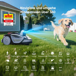 Sunseeker V3 Plus Mähroboter Ohne Begrenzungskabel 1000 m² Vision AI Silbergrau