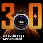 Amazfit T-Rex Ultra 2 Dualband-GPS Outdoor Smartwatch 51 mm Titangehäuse 1,5 Zoll Saphir AMOLED Display Taschenlampe 30 Tage Akkulaufzeit Offline-Karten 10 ATM 180+ Sportmodi