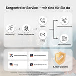 Sunseeker V3 Plus Mähroboter Ohne Begrenzungskabel 1000 m² Vision AI Silbergrau