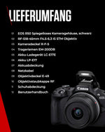 Canon EOS R50 Systemkamera + RF-S 18-45mm IS STM Objektiv Schwarz