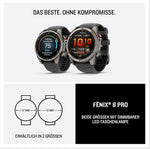 Garmin Fenix 8 Pro 51mm AMOLED Multisport-Smartwatch Graphit