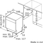Bosch SMU4EAS28E Serie 4 Unterbau-Geschirrspüler 60 cm Edelstahl