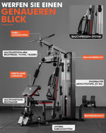 ZERELEK Kraftstation Multifunktionaler Kabelturm 69 Kg Schwarz