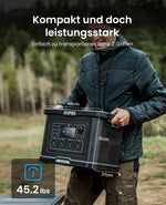 OUPES Exodus 2400 Tragbare Powerstation 2400W 2232Wh Solargenerator