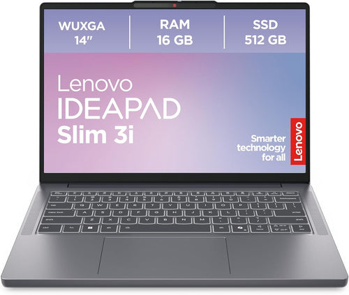 Lenovo IdeaPad Slim 3i 14 Zoll WUXGA Laptop Intel Core i5-13420H 16 GB RAM 512 GB SSD Luna Grau