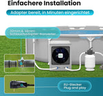 ECOPOOLTECH Inverter Pool Wärmepumpe EE50 6kW Titan Wärmetauscher