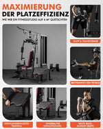 ZERELEK Kraftstation Multifunktionaler Kabelturm 69 Kg Schwarz