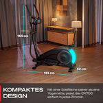 Sportstech CX700 Crosstrainer 24 Kg Schwungmasse 24 Widerstandsstufen Schwarz