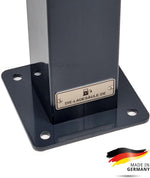 DIE-LADESAEULE Standfuß Ladesäule Für Go-E Charger Wallbox Edelstahl Anthrazit Pulverbeschichtet