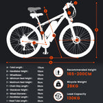 Gunai E-Mountainbike 29 Zoll 48V 15Ah 21 Gang Schwarz