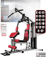 Sportstech Kraftstation HGX100 Multifunktions-Homegym 80 Kg Gewichtsblock