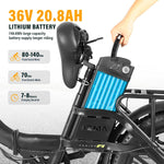 AZMA F1 E-Bike Klapprad 20 Zoll 36V 20.8 Ah Schwarz