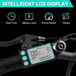 HITWAY BK8 26 Zoll E-Bike Pedelec 250W 36V 12Ah 7 Gang Schwarz