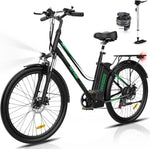 HITWAY BK8 26 Zoll E-Bike Pedelec 250W 36V 12Ah 7 Gang Schwarz