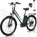 HITWAY BK8 26 Zoll E-Bike Pedelec 250W 36V 12Ah 7 Gang Schwarz