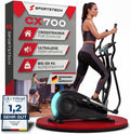 Sportstech CX700 Crosstrainer 24 Kg Schwungmasse 24 Widerstandsstufen Schwarz