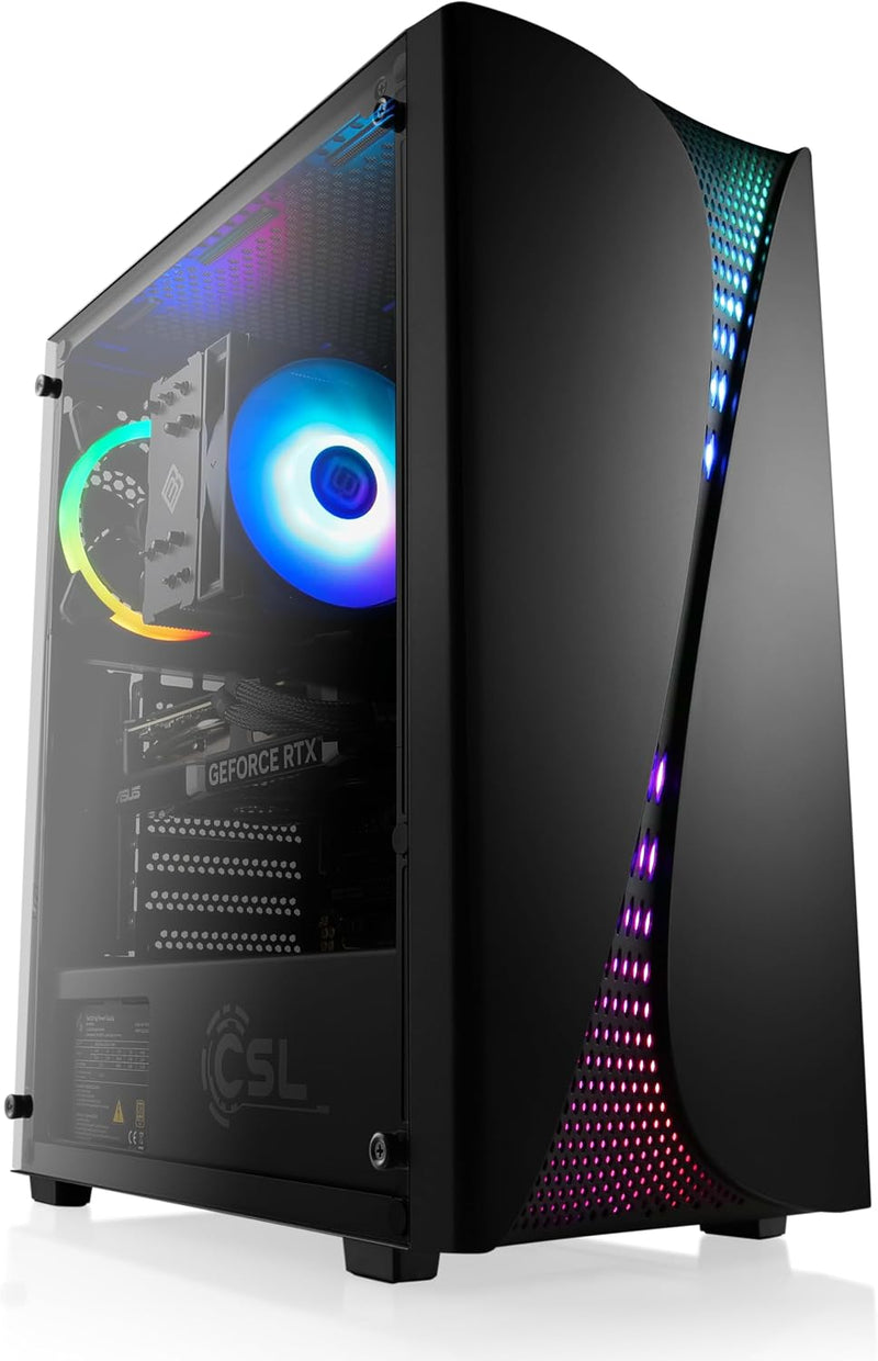 CSL-Computer Gaming PC AMD Ryzen 7 5700 8X 3,7 GHz RTX 5060 Ti 32 GB RAM 1000 GB SSD Windows 11 Pro