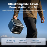 DJI Power 1000 Mini Tragbare Powerstation 1008 Wh Schwarz