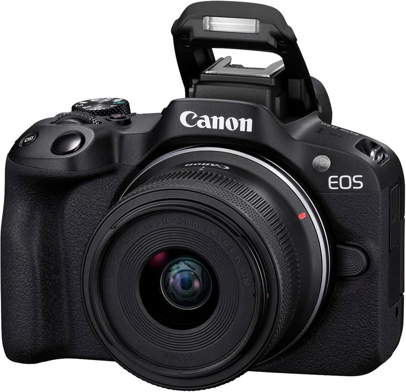 Canon EOS R50 Systemkamera + RF-S 18-45mm IS STM Objektiv Schwarz