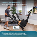 Skandika Crosstrainer Carbon P18 32 Widerstandsstufen 13 Programme LCD Schwarz