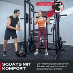 Sportstech SXM150 Smith Machine Power Rack Kabelzug Klimmzug Schwarz