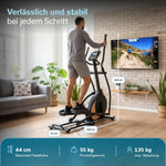 Skandika Crosstrainer Carbon P18 32 Widerstandsstufen 13 Programme LCD Schwarz