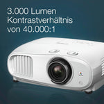 Epson EH-TW7000 4K-PRO-UHD Projektor 3000 Lumen 3LCD Weiss