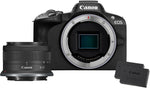 Canon EOS R50 Systemkamera + RF-S 18-45mm IS STM Objektiv Schwarz