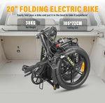 AZMA F1 E-Bike Klapprad 20 Zoll 36V 20.8 Ah Schwarz