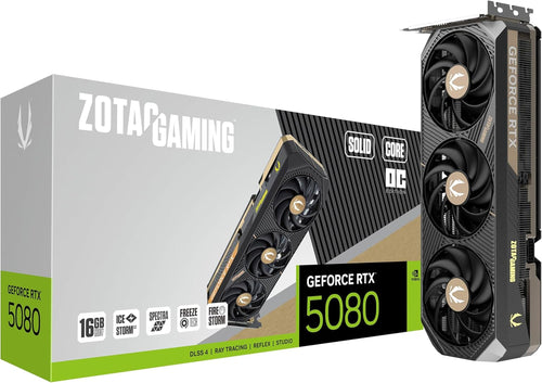ZOTAC Gaming GeForce RTX 5080 Solid CORE OC 16GB GDDR7 Grafikkarte