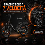 ZAZAWORK C16 E-Bike Klapprad 250 W 48 V 16 Ah 80-120 Km Schwarz