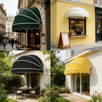 Vividcrate Einziehbare Kuppelfenster-Markise 120cm Grün