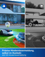 ECOVACS Goat O800 RTK Mähroboter 800m² LiDAR RTK+Vision 22cm Weiß