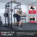 Sportstech SXM150 Smith Machine Power Rack Kabelzug Klimmzug Schwarz