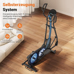 MERACH Crosstrainer E27B1 Selbstversorgung 47 Cm Schrittlänge 16 Stufen Magnetwiderstand Schwarz
