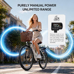 Qekud E-Bike 26/27.5 Zoll 36V 13Ah 250W Elektrofahrrad Weiß