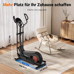 MERACH Crosstrainer E27B1 Selbstversorgung 47 Cm Schrittlänge 16 Stufen Magnetwiderstand Schwarz