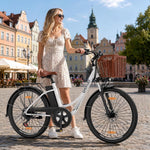 Qekud E-Bike 26/27.5 Zoll 36V 13Ah 250W Elektrofahrrad Weiß