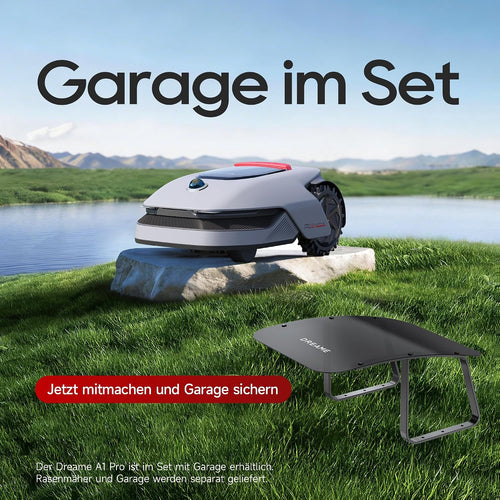 Dreame Mähroboter A1 Pro Mit Garage 2000m² Grau