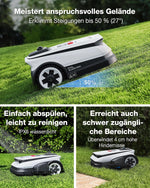 ECOVACS Goat A1600 LiDAR PRO Mähroboter 1600m² 360° Dual-LiDAR