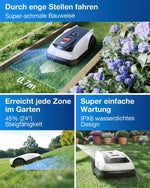 ECOVACS Goat O800 RTK Mähroboter 800m² LiDAR RTK+Vision 22cm Weiß